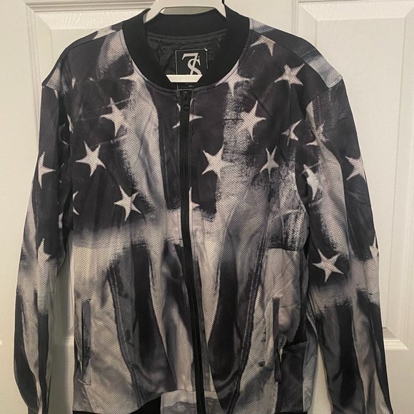 Seven Souls Printed Jacket NWOT - Picture 1 of 2